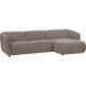 Hoeksalon rechts Lavanga taupe basic comfort