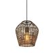 Hanglamp Scarperio rond 28 cm rotan bruin