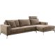 Hoeksalon rechts Andelo bruin premium comfort