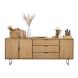 Dressoir Aska (195 Cm) teak naturel brushed