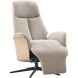 Relaxzetel Serio beige licht hout premium comfort