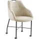 Armstoel Lucide met wieltjes zandbeige