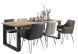 Eettafel Romaro 160x90 teakhout mix rough