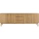 Dressoir Arrosto eikenhout 76x225x45 cm light roast