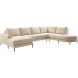 Hoeksalon rechts Aziri ecru supreme comfort