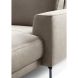 Hoeksalon links Moscato traagschuim beige relaxfunctie