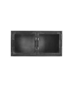 Wandmeubel Carpino metaal glas 70x35 cm