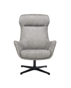 Draaizetel Vicenzo microleder grijs