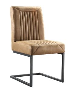 Eetkamerstoel Parantino stof cognac