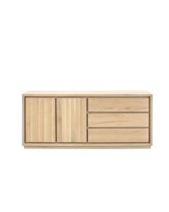 Dressoir Lavio (164 cm) eiken naturel grijs