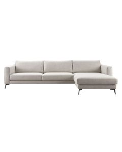 Hoeksalon Linoza bonell/HR-schuim zitting light grey