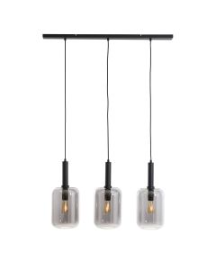Hanglamp Peglio glas smoke zwart