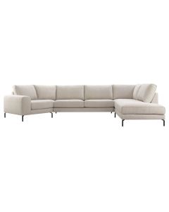 Hoeksalon Linoza pocket/bonell/visco zitting beige