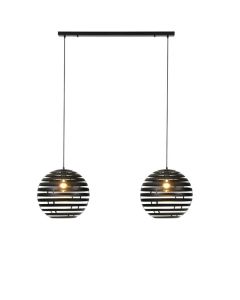 Hanglamp Fiorenza Ø 40 cm zwart staal 2-lichts