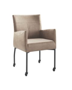 Eetkamerstoel Barola microvezel taupe