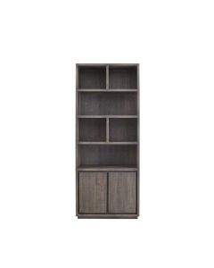 Boekenkast Lavio (86 cm) eiken grafiet