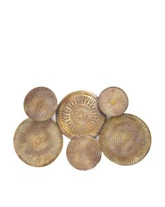 Wanddecoratie Regala 78cm metaal goud