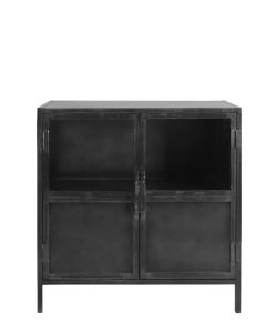 Opbergkast Carpino (90 Cm) metaal glas