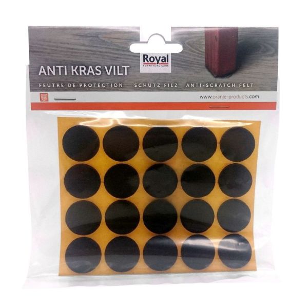 Zelfklevend Oravilt 50 mm bruin