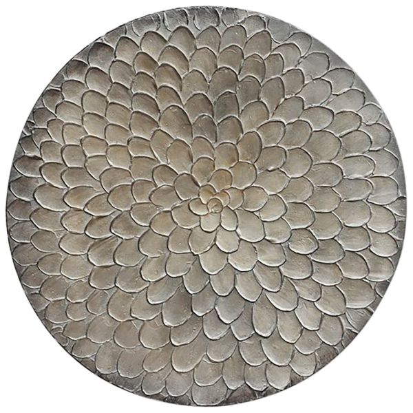 Wandornament Pictura 100 cm rond grijs