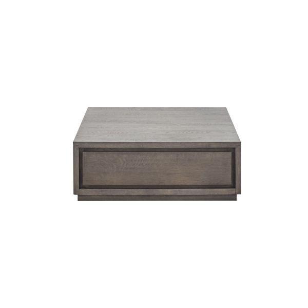Salontafel Lavio eikenhout 86x86 cm vierkant grafiet