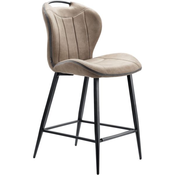 Barkruk Tantini microvezel taupe