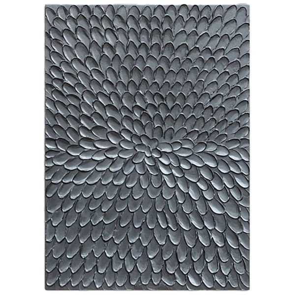 Wandornament Pictura 60x80 cm rechthoekig zilver