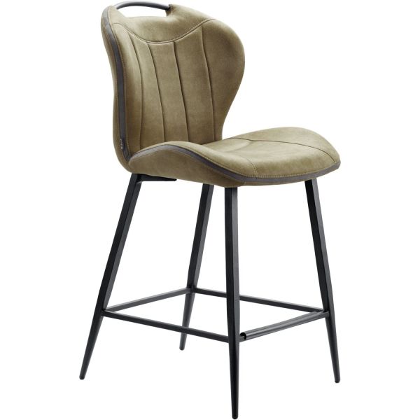 Barkruk Tantini microvezel groen