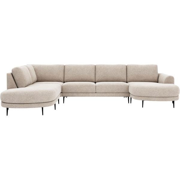 Hoeksalon links Aziri ecru supreme comfort