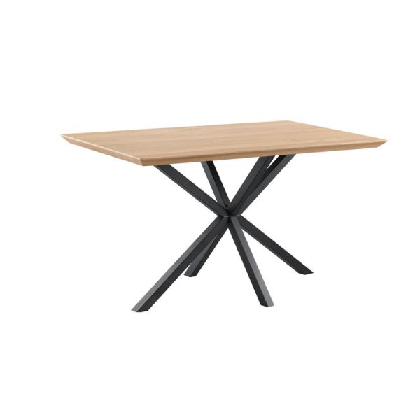 Bartafel Tavolo 160x90 rechthoek eiken naturel grijs matrixpoot