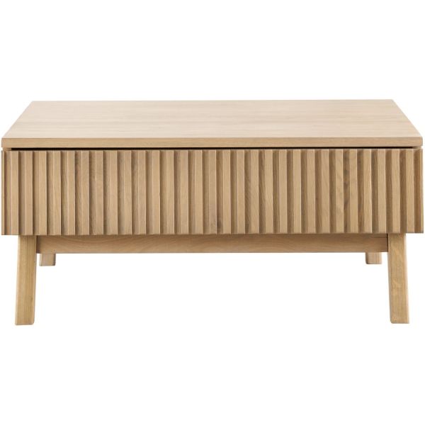 Salontafel Arrosto eikenhout 90x90 cm vierkant light roast