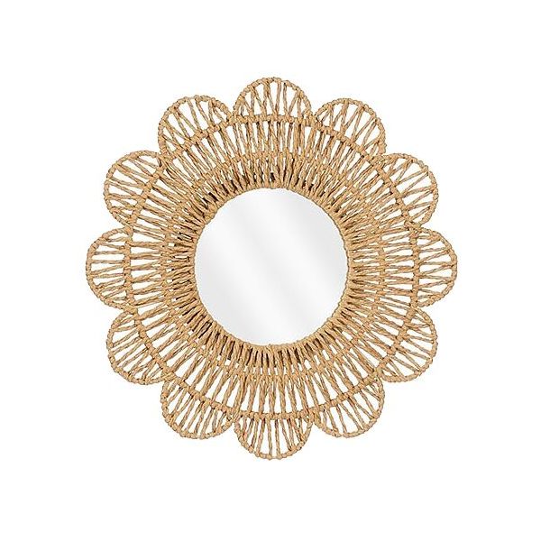 Spiegel Novellara rond 39 cm bruin small