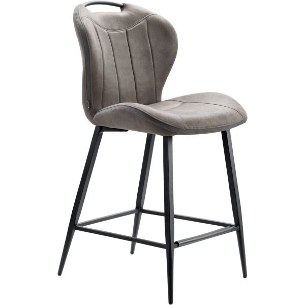 Barkruk Tantini microvezel antraciet