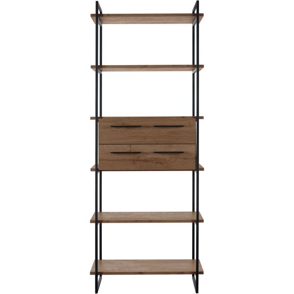 Wandkast Sistema 226x88x45 cm donkerbruin