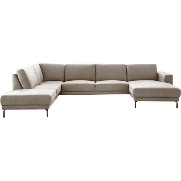 Hoeksalon links Moscato traagschuim beige relaxfunctie