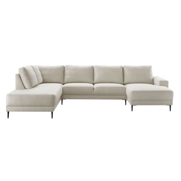Hoeksalon links Portona ecru basic comfort