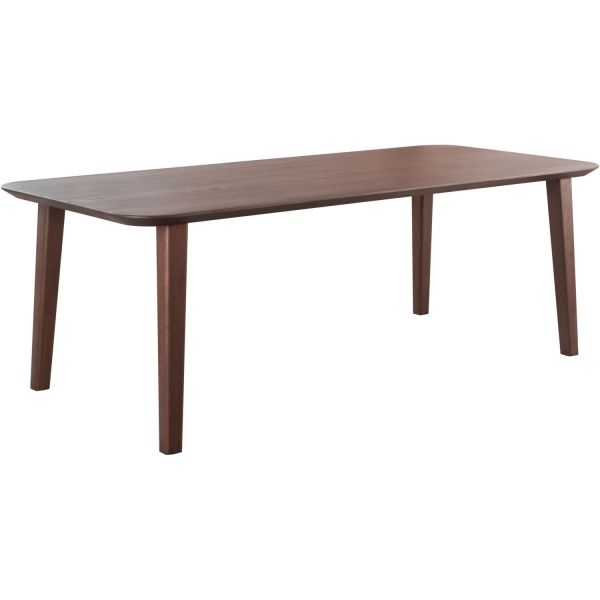 Eettafel Tavolo eikenhout 220x100 cm rechthoekig donkerbruin
