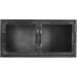 Wandmeubel Carpino metaal glas 70x35 cm