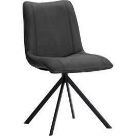 Eetkamerstoel Fare microleder antraciet
