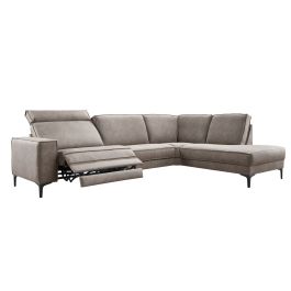 Hoeksalon rechts Barrio bruin relaxfunctie excellent comfort