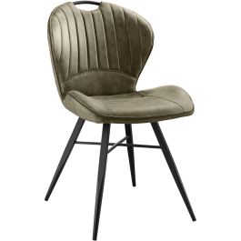 Eetkamerstoel Castione microvezel groen