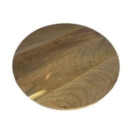 Decoratieschaal Lomnato naturel hout 40 cm rond