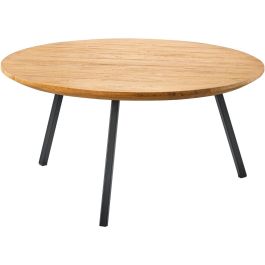 Salontafel Aska teakhout 75 cm rond naturel brushed