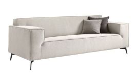 TERZO 3 zitsbank stof regain 60-light grey