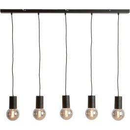 Hanglamp Trecate mat zwart 5-lichts