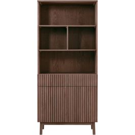 Boekenkast Arrosto eikenhout 203x90x45 cm Dark Roast
