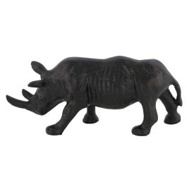 Ornament Trissino neushoorn zwart