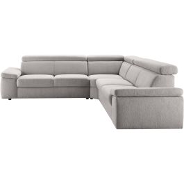 Hoeksalon Temiso pocketveren grijs verstelbare zitdiepte L