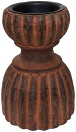 Kandelaar Alessano bruin rond