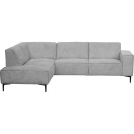 Hoeksalon links Riccione lichtgrijs basic comfort